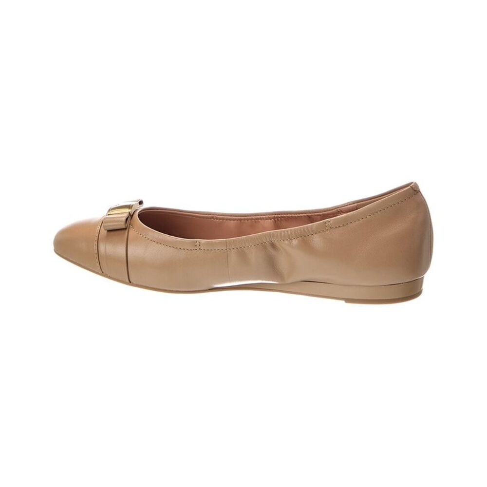 Cole Haan Go-To Tova Bow Leather Ballet Flat - Picture 2 of 5